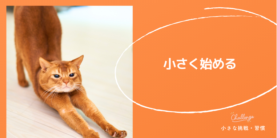 小さく始める:「やってもいいかな」レベルからでOK